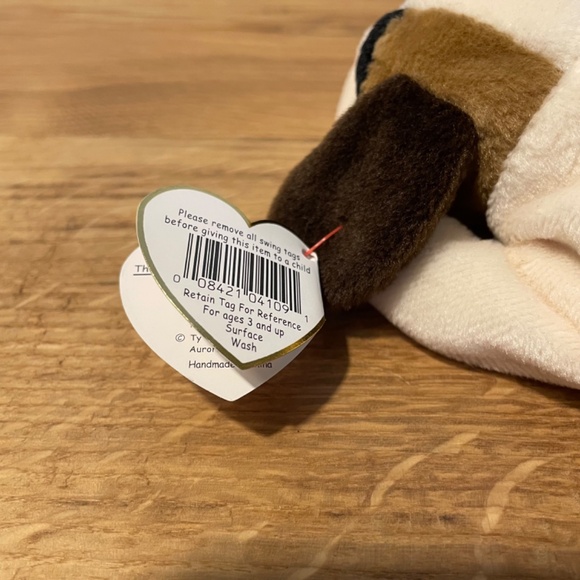 Ty Beanie Babies Bernie Dog Multicoloured Brown 1996 – New Tag On VINTAGE - Picture 4 of 11